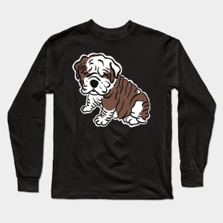 Melting Dog, English Bulldog Puppy Fat Rolls Long Sleeve T-Shirt